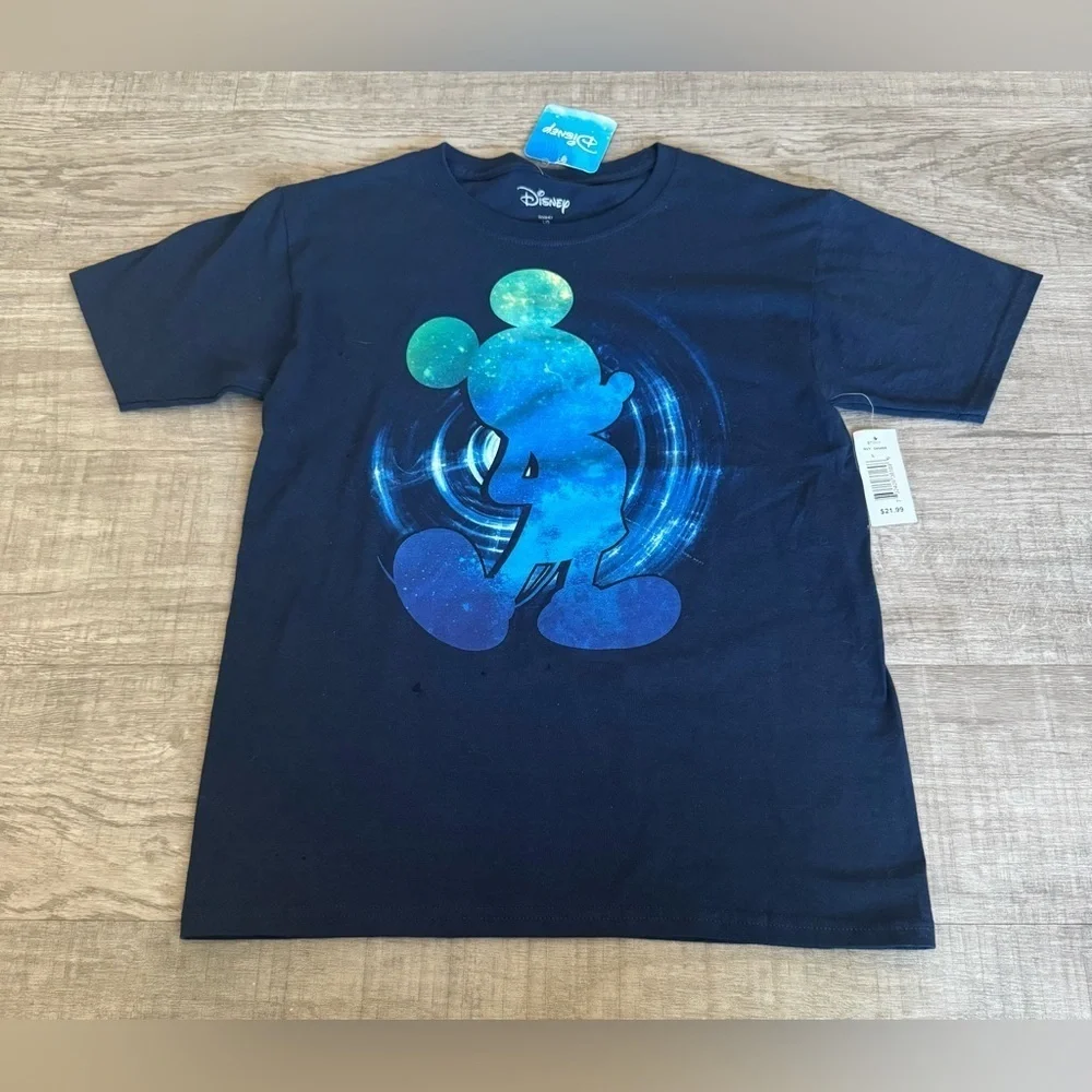 NWT Disney Blue Graphic T-Shirt Size LG (10-12)